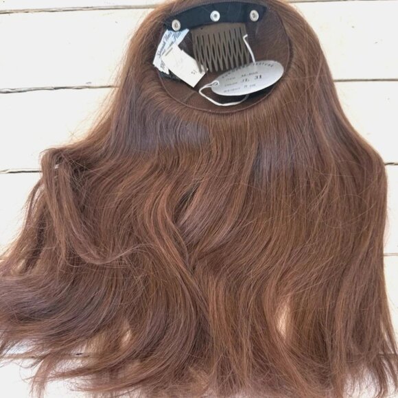 Vintage 100% Human Hair Fall from the 1970's -#31 Deep Rich Brown NEW with tags - Picture 4 of 9